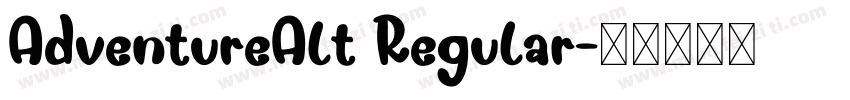 AdventureAlt Regular字体转换
